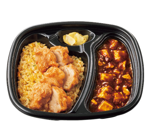 本格中華の最強コンビ！ 四川麻婆豆腐＆炒飯弁当（から揚付）