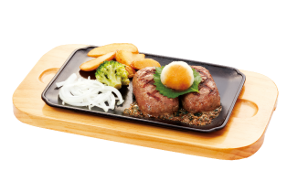 直火焼き粗挽きビーフ100%おろし大俵ハンバーグステーキ