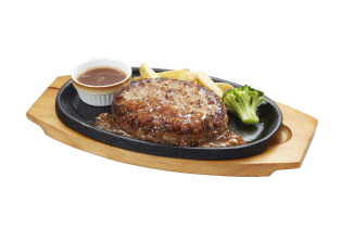 手ごね合挽きハンバーグ