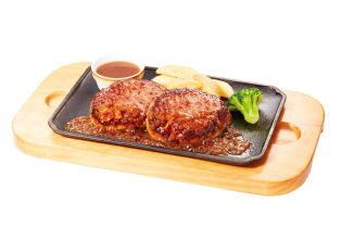 手ごね合挽きハンバーグ