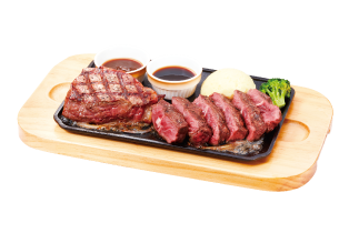 直火焼き厚切りサーロインステーキ&みすじステーキ