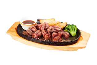 直火焼き乱切りステーキ