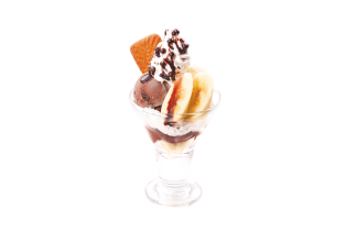 バナナチョコレートのスイートパフェ