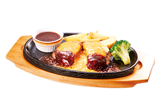 手ごねチーズinハンバーグ