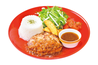 手ごね合挽きハンバーグランチ