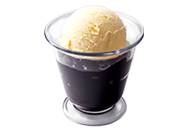 コーヒーゼリー(バニラアイスのせ)