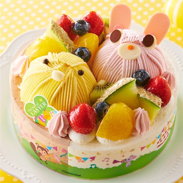 2つの味が楽しめるジョイオブイースターデコレーション17cm