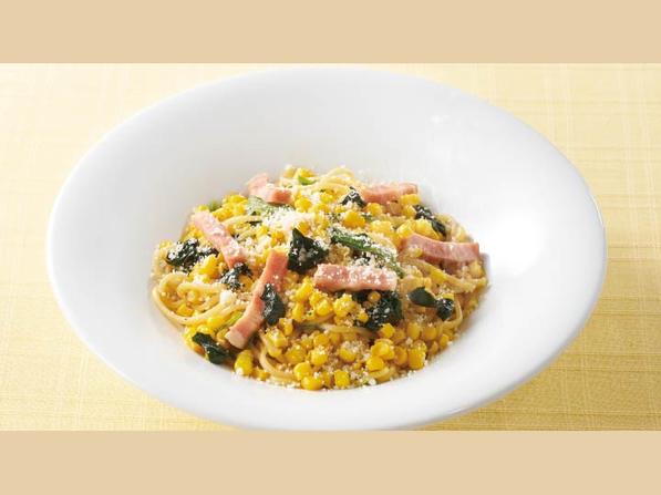 とうもろこしのバター醤油パスタ