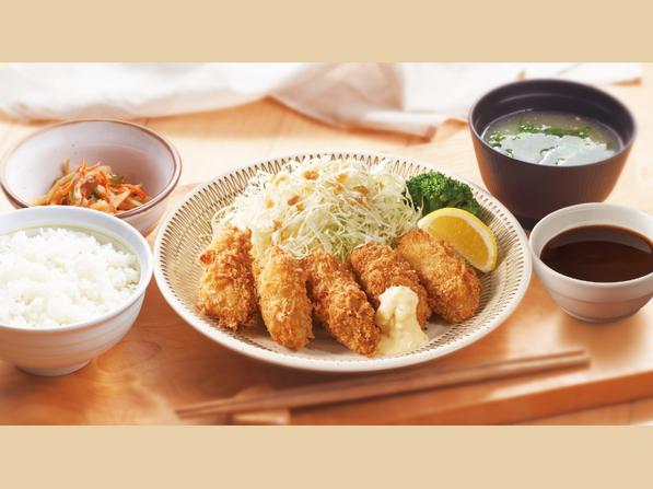 広島産カキフライ膳