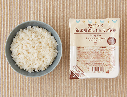 麦ごはん 新潟県産コシヒカリ使用