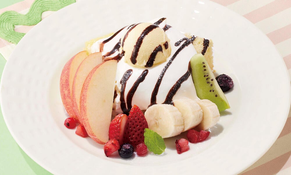 フルーツとふわとろホイップのショートケーキ