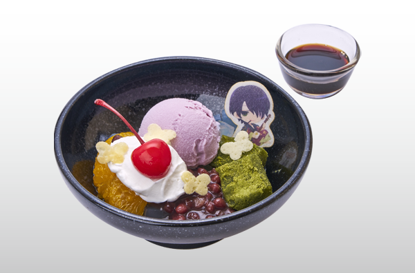 高杉のヨーグルトクリームあんみつ