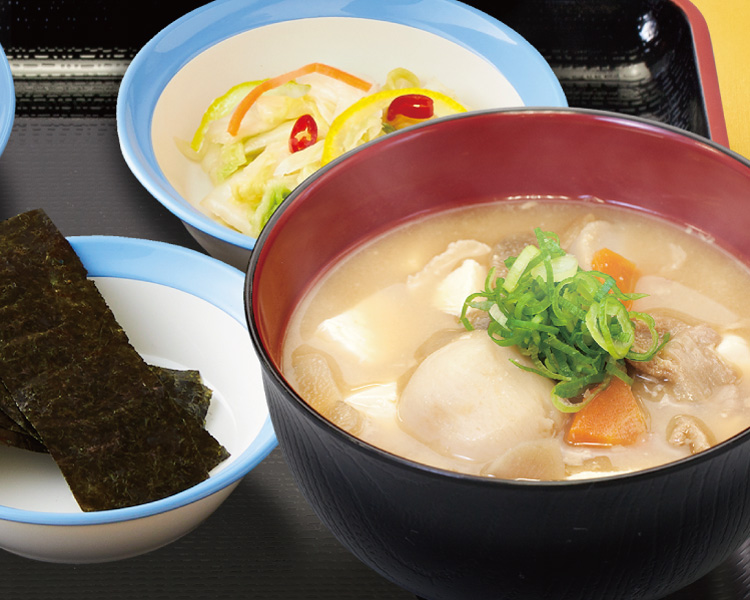 豚汁朝定食